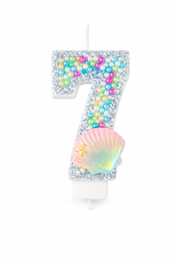 Dortová svíčka Oceán perly č.7