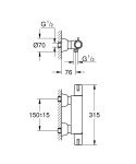 GROHE - Grohtherm Special Termostatická sprchová baterie, chrom 34667000