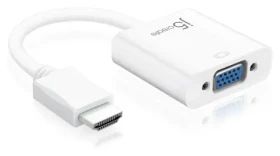 J5Create JDA213 bílá / Redukce HDMI na VGA / Full HD 1920x1080 / 60 Hz (JDA213-N)