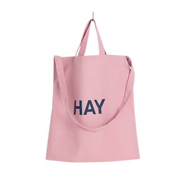 HAY Taška Tote Blush Pink 40 cm, růžová barva, textil