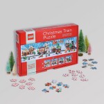 DVĚDĚTI Chronicle Books Puzzle LEGO® Vánoční puzzle vlak 4x100 dílků