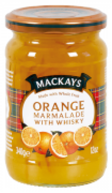 Mackays pomerančový džem s whiskey 340g
