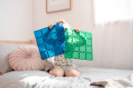 Connetix Connetix Tiles - Magnetické Základny Duhová Blue & Green 2 ks