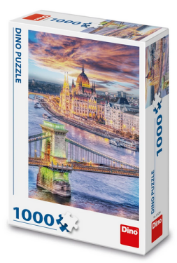 Puzzle Budapešť: Řetězový most 1000 dílků