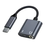 Beline BLNAA01 černá / Adaptér / USB-C na USB-C + Jack 3.5mm / DAC / 60W Power Delivery (BLNAA01)
