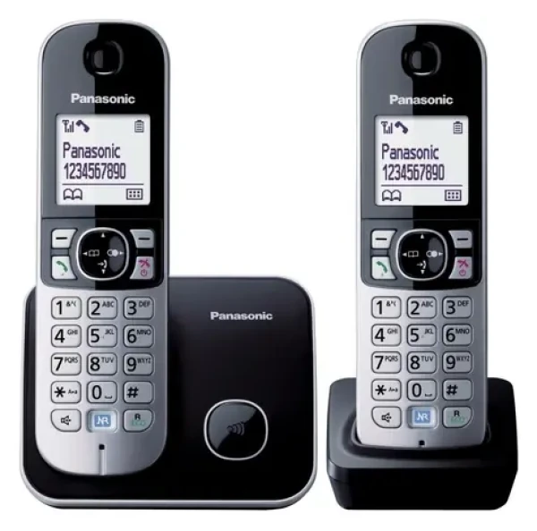 Panasonic KX-TG6812 černá / DECT bezdrátový telefon (KG-TG6812 Black)