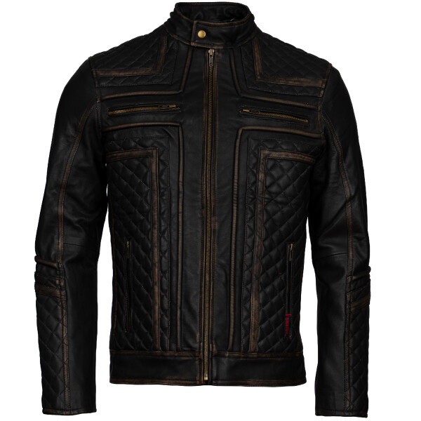 Pánská Kožená Bunda Zelux Cortè Brixton Hnědá Velikost: L