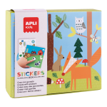 APLI edukační hra se samolepkami - Les, 3+