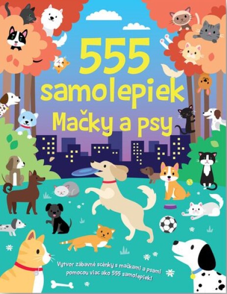 555 samolepiek Mačky a psy