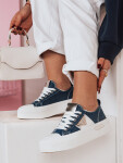 Dámské tenisky na platformě TRENDIS denim FashionStreet ZY0678 38