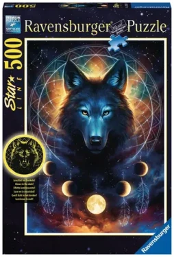 Ravensburger Svítící puzzle Měsíční vlk