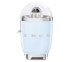 Smeg CJF11PBEU citrusový odšťavňovač, 70 W, manuální tlak, univerzální kužel z nerezové oceli, pastelově modrý