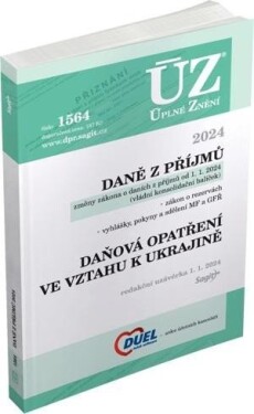 ÚZ 1564 Daně příjmů, 2024