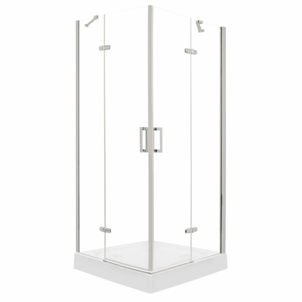 KERRA - Sprchový kout Flow s vaničkou 90 (chrom) 5907548118462