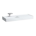 Laufen - Kartell Umyvadlo 120x46 cm, s 1 otvorem pro baterii, SaphirKeramik, bílá H8133320001111