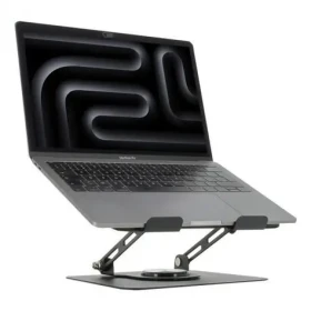 Mobilis 001390 černá / Stojan na notebook / Otočná základna 360° / Výškově nastavitelný / Skládací / Do 17" (001390)
