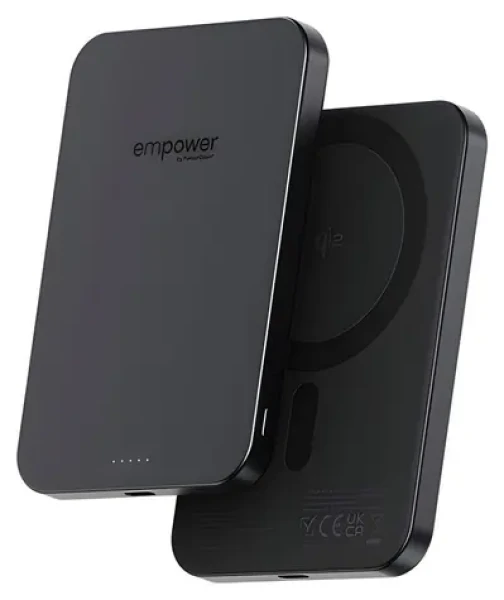 PanzerGlass empower Qi2 5000 mAh černá / Powerbanka / bezdrátové nabíjení (EM78115)