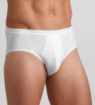 Pánské slipy Basic Midi 2P - WHITE - bíle 0003 - SLOGGI WHITE 6