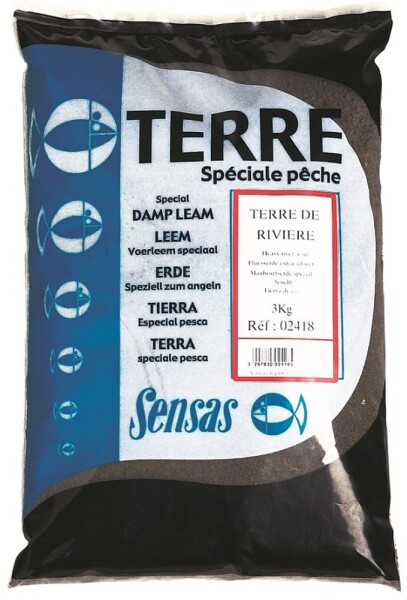 Sensas Hlína Terre de Riviere (hlína řeka) 3kg,Sensas Hlína Terre de Riviere (hlína řeka) 3kg
