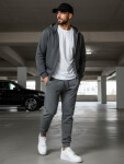 Pánské antracitové tepláky FashionStreet UX2396 XL