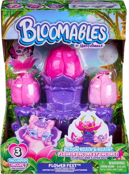 Hatchimals bloomables květinová hrací sada 3 figurky - Spin Master Hatchimals