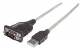 Manhattan USB to Serial Port Adapter Prolific PL-2303HXD Chip 45cm (151801)