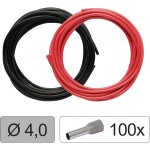Quadrios 25CW130 Jednotlivá žíla, LiFY, 4.0 mm², červená, černá, 1 sada
