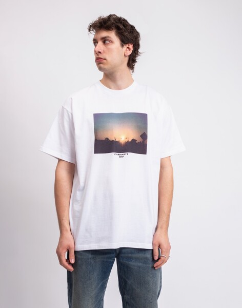 Tričko Carhartt WIP S/S Warm Views T-Shirt White