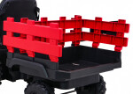 Mamido Dětský elektrický traktor Farmer s vlečkou a lopatou červený