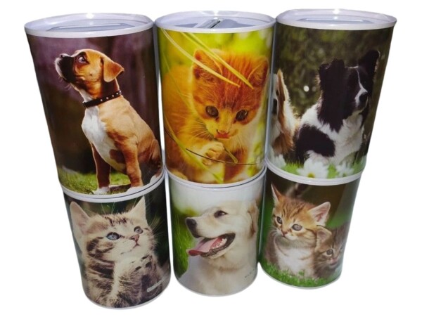 Ptakoviny.cz Pokladnička plechovka - zvířátka