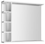 AQUALINE - KORIN STRIP zrcadlo s LED osvětlením a policemi 80x70x12cm KO350S