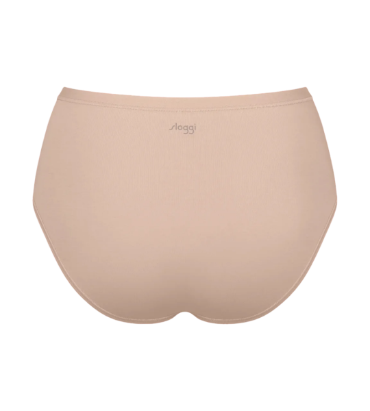 Dámské kalhotky GO Daily Cotton Midi - BROWN - béžové 00LZ - SLOGGI BROWN XXL