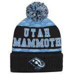 Outerstuff Dětská zimní čepice Utah Mammoth NHL Puck Pattern Cuffed Pom