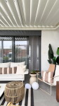 Ferm Living Polštář z organické bavlny s výplní Strand 30 × 72 cm, hnědá barva, textil