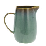 MADAM STOLTZ Džbán Green Reactive Glaze, zelená barva, keramika