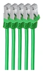 Shiverpeaks Cat7 S/FTP zelená / Patch kabel / 0,5 m / RJ-45 / LSZH (BS75511-0.5G-SET5)