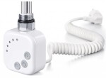 HOPA - Topná tyč BURGH s termostatem a časovačem - Barva topné tyče - Bílá, Typ připojení - Kroucený kabel, Výkon topné tyče - 200 W RDOHT220006