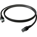 Easylan CP1KSBSBS0030 RJ45 síťové kabely, propojovací kabely CAT 6A S/FTP 3 m černá dvoužilový stíněný, bez halogenů, samozhášecí 1 ks