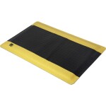 TRU COMPONENTS ESD podlahová rohož Černá, žlutá (d x š x v) 910 x 610 x 18 mm Antistatické