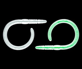 Libra Lures Flex Worm 9,5cm 10ks - Glow UV Green,Libra Lures Flex Worm 9,5cm 10ks - Glow UV Green