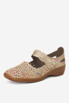 Polobotky Rieker 41399-92 Přírodní kůže (useň) - Lícová