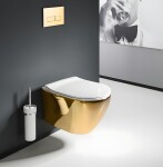 REA - Závěsná WC mísa Carlo Mini Tornado NFQ GOLD WHITE REA-C6006