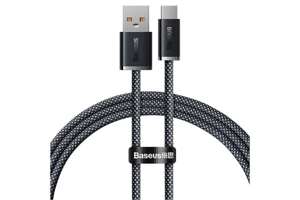 Baseus napájecí kabel USB-A na USB-C 100W - 1 metr, šedý
