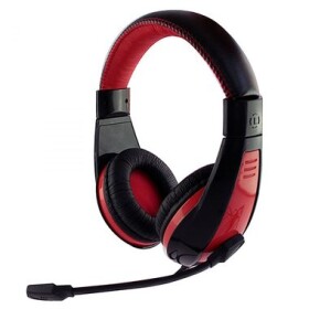 Media-Tech NEMESIS černo-červená / herní sluchátka s mikrofonem / USB / 1.9 m (MT3574)