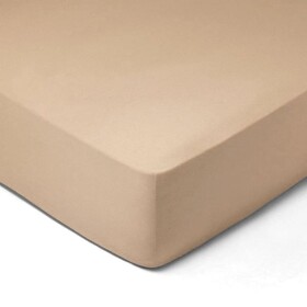 DekorTextil Jersey napínací prostěradlo capuccino ROZMĚR: (š/d/v) 200 x 200 x 20 cm