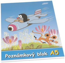 Poznámkový blok KRTEK A5, čistý, 50 listů