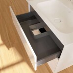 VILLEROY & BOCH - Finion Umyvadlová skříňka, 80x59x50 cm, 2 zásuvky, Glossy White F01000GF
