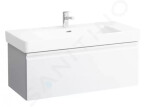 Laufen - Pro S Umyvadlová skříňka, 1010x450x390 mm, 1 zásuvka, lesklá bílá H4835510964751