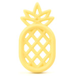 Silikonové kousátko - krémově žluté - ananas - 84 x 44,5 x 10 mm - 1 ks