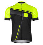 Pánský cyklistický dres ETAPE CUBE, černá/žlutá fluo (elastický materiál, velikost XL)